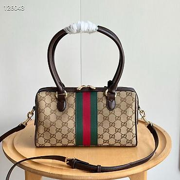 smart saat adapter: Gucci Ophidia Boston üslubunda çanta - Ölçü: 28 × 15 × 10 sm (şəkildə — 5