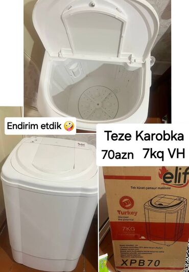 Digər məişət texnikası: Paltaryuyan maşın 7 kq, Yeni, Qurutmasız, Kredit yoxdur, Ünvandan götürmə