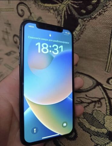 мобильные телефоны айфоны: IPhone X, Колдонулган, 64 ГБ, Space Gray, Каптама, 100 %