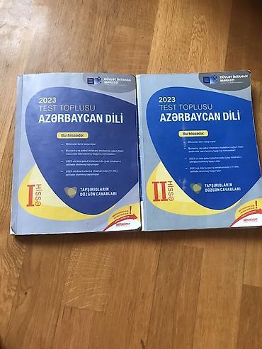 az dili test: Məhsul: “Test Toplusu – Azərbaycan dili, 2023” (DİM) Komplekt: 2 hissə — 1