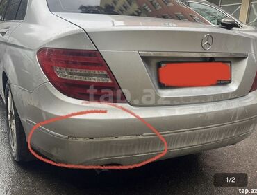 Bamperlər, buferlər: Arxa, Mercedes-Benz c180, 2007 il, Analoq, Çin, Yeni