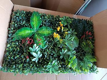 Süni güllər: Müxtəlif süni bitkilərdən ibarət dekorativ divar paneli. Bu panellər — 8