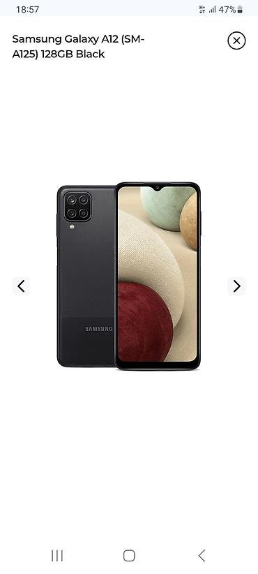 Samsung Galaxy A12, 128 GB, rəng - Qara