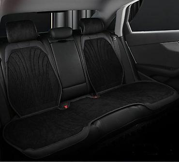 Чехлы и накидки на сиденья: Чехлы Велюровые, С подушкой, цвет - Черный, Новый, Бесплатная доставка — 8