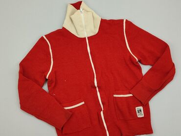 czerwony krótki sweterek: Bluza, 10 lat, 134-140 cm, stan - Dobry
