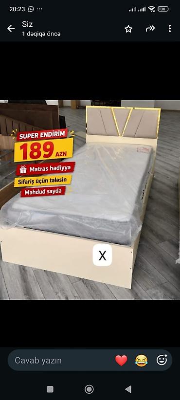 taxta çarpayı: Birnəfərlik, Pulsuz matras, Siyirməsiz, Taxta — 1