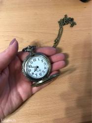 Ručni satovi: Elegantan, predivan džepni sat sa gravurom starinskog mercedes — 8