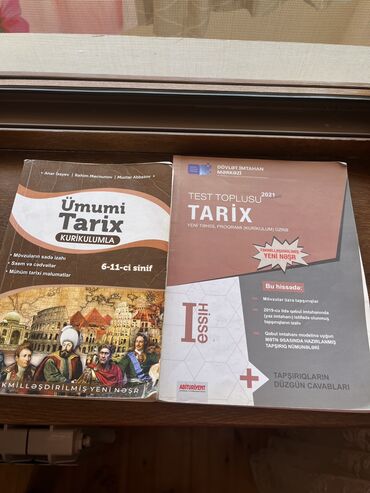 tarix test kitabları: Xanım istifadə edib ona görə hər iki kitab səliqəli istifadə olunub