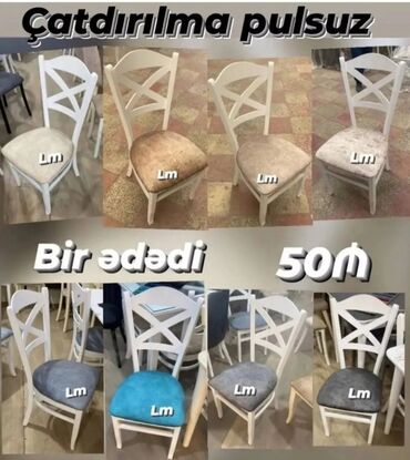 köhnə stullar: 1 stul, Yeni, Laminat, Azərbaycan, Şəhərdaxili pulsuz çatdırılma