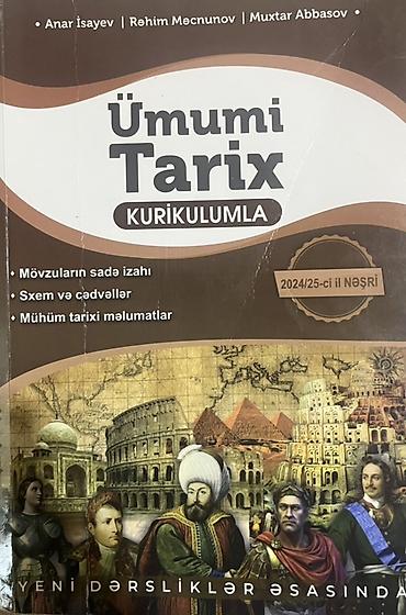 Kitablar və jurnallar: Məhsul: “Ümumi Tarix – Kurikulumla” (2024/25-ci il nəşri) Müəlliflər — 1