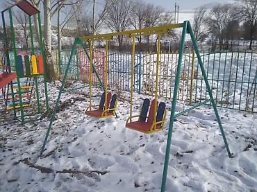 Детские качели: Детские каркасные качели! безопасные, надёжные, практичные! широкие — 5