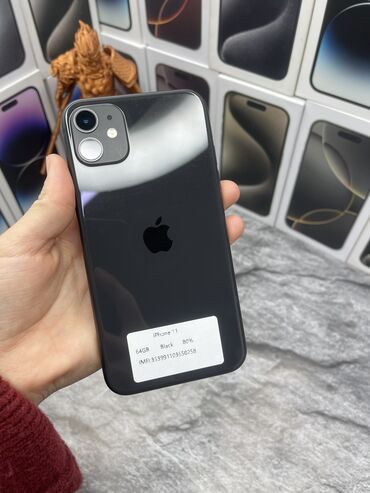 iphone x цена: IPhone 11, Б/у, 64 ГБ, Черный, Кабель, Зарядное устройство, Защитное стекло, В рассрочку, 80 %