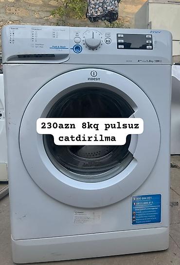Məişət texnikası: Indesit Innex ön yükləməli paltaryuyan maşın - Yük həcmi: 8 kq - — 1