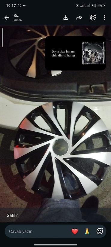 hyundai i30 disk: Avtomobil üçün plastik disq qapaqları (kolpalar) - Rəng: qara-gümüş — 1