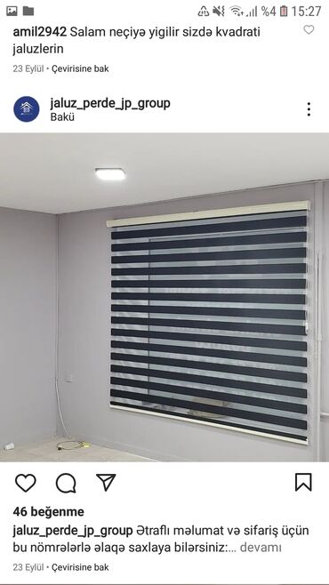 Jalüzlər: Jalüz pərdə ucuz sok qiymətlər bizdə 2 ya 3 günərzində hazırlama — 3