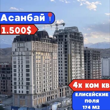 Продажа квартир: 3 комнаты, 174 м², Элитка, 12 этаж, ПСО (под самоотделку)