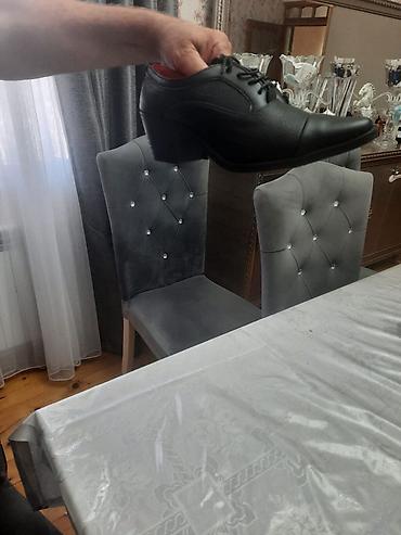 kişi ucun dəri şap şaplar: Tuflilər, Ölçü: 43, rəng - Qara, Yeni — 7