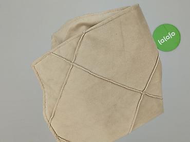 poszewka 45x55: Beżowa poszewka na poduszkę, pikowana - Wzór: geometryczne przeszycia — 4