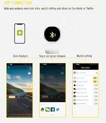 Ručni satovi: North edge ak - 50mm - crna opis: funkcije: kalendar alarm štoperica — 13