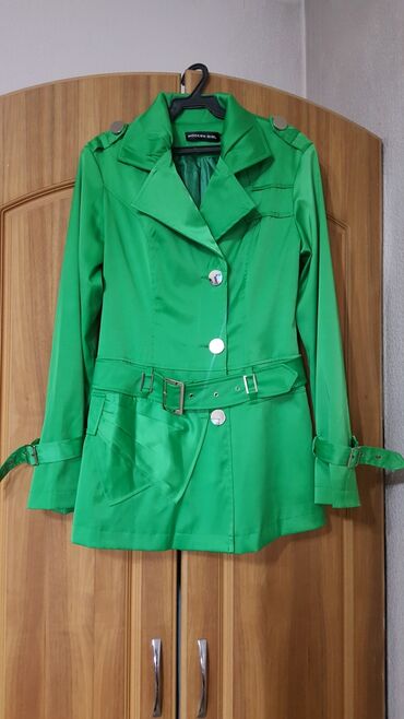 женские жакеты больших размеров: Пиджак атласный женская одежда б/у одет пару раз размер М 44-46
