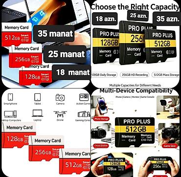 Foto və videokameralar: YENİ - YADDAŞ KARTLARI satılır. + ADAPTER❗️ MEMORY CARD: 32 gb — 6