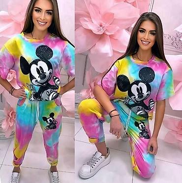 massimo dutti baletanke: Komplet siroka majica i donji deo trenerka sa Mickey motivom.Oversized — 5