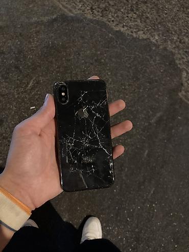 iphone x qiriq: IPhone X, 64 GB, Black Titanium, Qırıq — 4