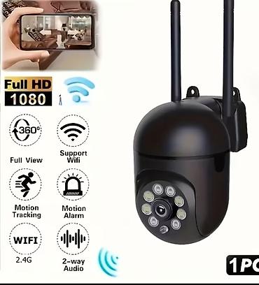 dinamiklər: Full HD 1080p Wi‑Fi təhlükəsizlik kamerası - 360° tam görüntü: dönmə — 1