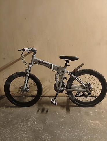 Qatlana bilən dağ velosipedi – 26" - Rəng: boz/gümüşü - Qatlanan orta