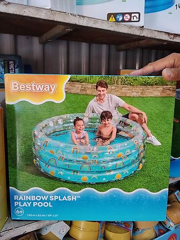 басейны надувные: Детский надувной бассейн Bestway Rainbow Splash Play Pool. - Бренд — 1