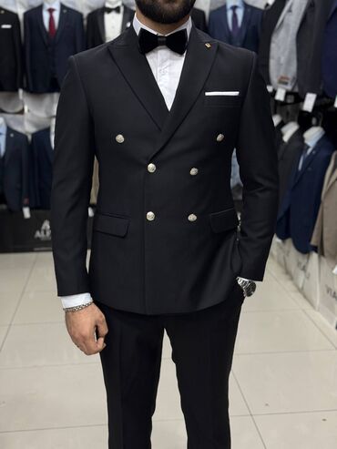 Kostyumlar: Kişi Kostyum Dəstləri - Klassik və modern kəsim: dar siluet, çiynə — 6