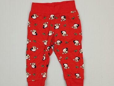czerwone body dziecięce: Spodnie dresowe, 3-6 m, stan - Bardzo dobry
