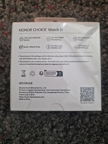 honor magic: HONOR CHOICE Watch 2i – ağıllı saat - 1.85 düym AMOLED ekran: parlaq — 2