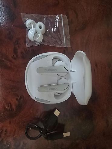 beats qulaqlıq: Yeni Simsiz (Bluetooth) Qulaqcıqlar, Lenovo, rəng - Ağ — 3