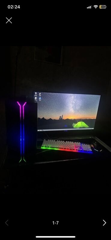RAF: RGB işıqlanmalı stolüstü oyun kompüteri seti - Sistem bloku: Ön
