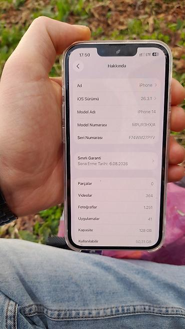 iphone başlıq: IPhone 14, 128 GB, Ağ, Face ID, Zəmanət, Simsiz şarj — 4