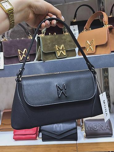 bordo crvena: Elegantna damska torba MONA – model sa kratkom ručkom - Kompaktna — 5