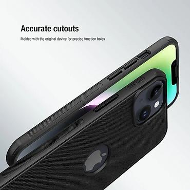Maske i futrole za telefone: Futrola Nillkin Super Frost Pro za iPhone 15 (6.1) crna (logo cut). Uz — 8