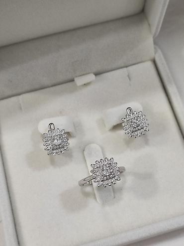 Серебряные наборы украшений: Серебряный Набор под Бриллианты Серебро 925 пробы Качество отличное — 11