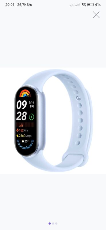 Yeni, Smart saat, Xiaomi, Sensor ekran, rəng - Göy