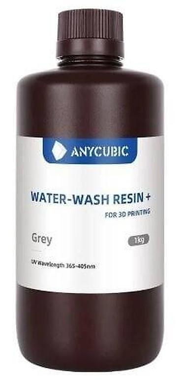 Lak-boya məhsulları: Anycubic Water Wash Reçine, Boz – 1 kq Suda yuyula bilən fotopolimer — 1