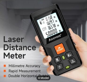 Məsafə ölçənlər, ruletkalar: Yeni Lazer məsafə ölçən, Hesablama funksiyalı, Ödənişli çatdırılma, Ünvandan götürmə — 12