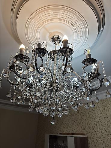 İşıqlandırma: Çılçıraq, 10 və daha çox lampa, Metal — 2