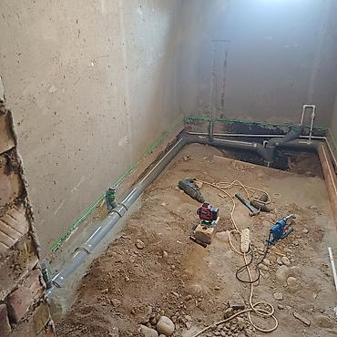 Канализационные работы: Монтаж наружной канализации и дренажа под ключ - Прокладка самотечных — 76