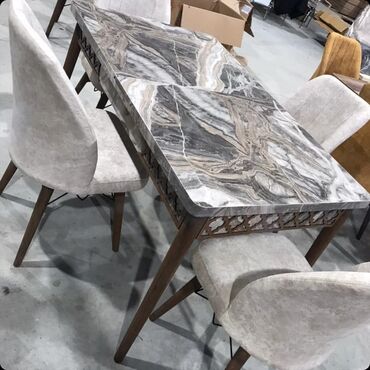 Masa və oturacaq dəstləri: Mətbəx üçün, Yeni, Açılan, Dördbucaq masa, 4 stul — 20