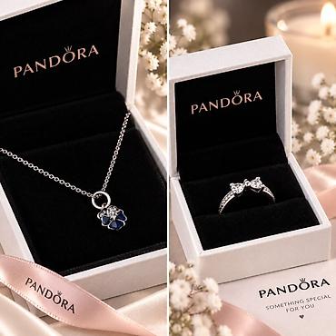 Ювелирные изделия: Ювелирный комплект Pandora - Ожерелье на тонкой цепочке с миниатюрной — 2