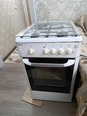 Кухонные плиты и варочные поверхности: Комбинированная плита, Beko, Б/у, Напольная, Механическая — 2