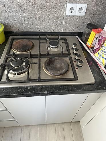 smeg alfa43x: Комбинированная плита, Elletti, Б/у, Встраиваемая, Механическая — 1