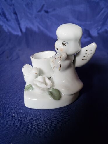 Ostali kućni dekor: Porcelanski svecnjak nov andjeo. Svecnjak nov,mereni najistureniji — 3