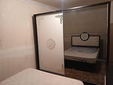 guzgulu dolab: Güzgülü sürüşmə qapılı şkaf - İki qapılı model: bir panel mat naxışlı — 1